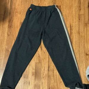 Aviator Nation Charcoal Joggers with Grey Multi-Stripe